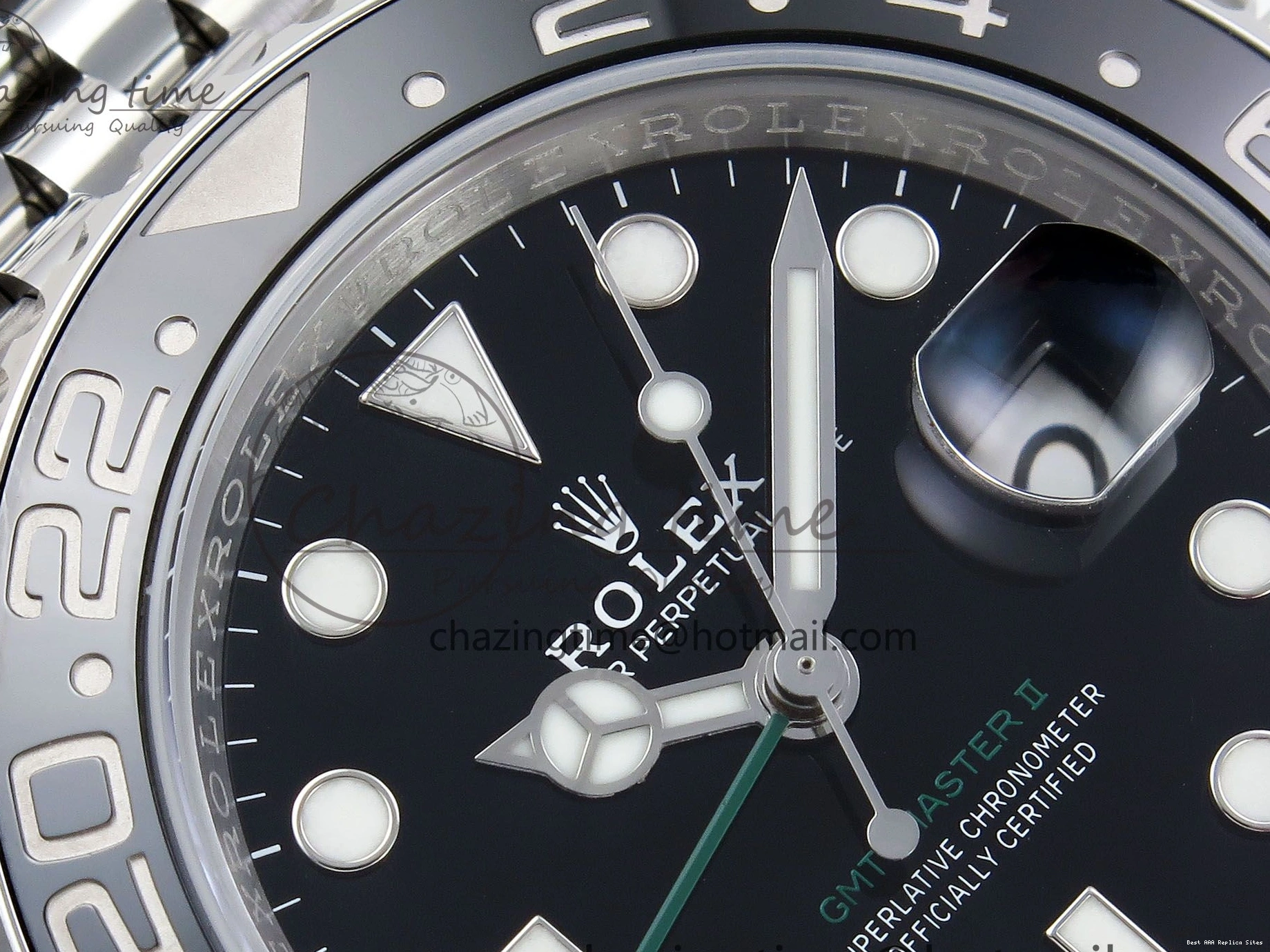 AAA Replica Watches HGF 1:1 SS VR3186 LN Edition II Master on Jubilee GMT CHS Premium Best Bracelet 116710 1460 904L 0102